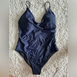 J Crew navy blue swimsuit sz 12